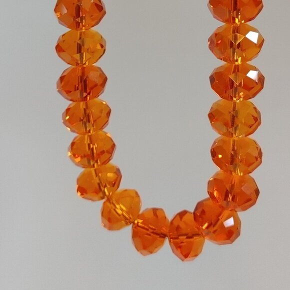 Beautiful Vintage Glass Beads Orange LOT OF 36 - Picture 2 of 4